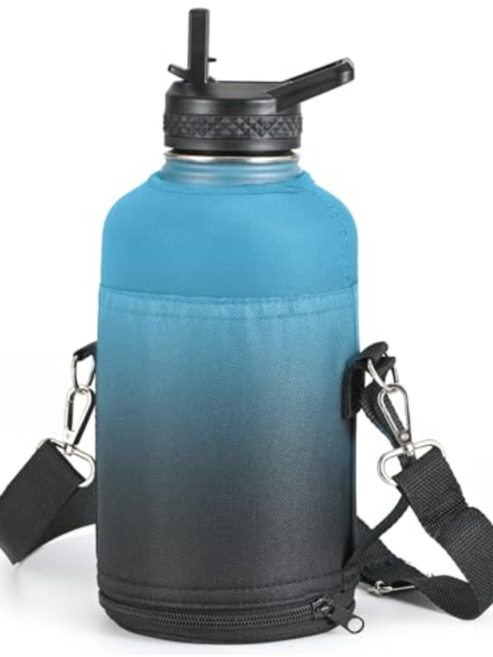 Insulated Water Bottle Holder Crossbody Bag Adjustable Shoulder Strap Hiking